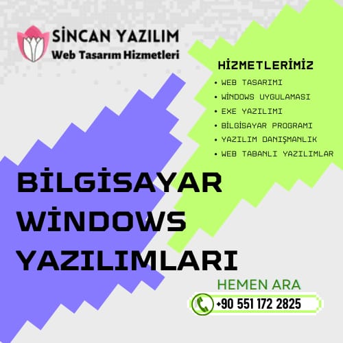 İstanbul Kadıköy Masaüstü Yazılım Program Geliştirme 0551 172 28 25