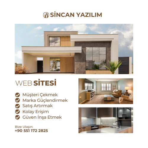 Gayrimenkul Web Sitesi Yaptır WEB TASARIM SİNCAN